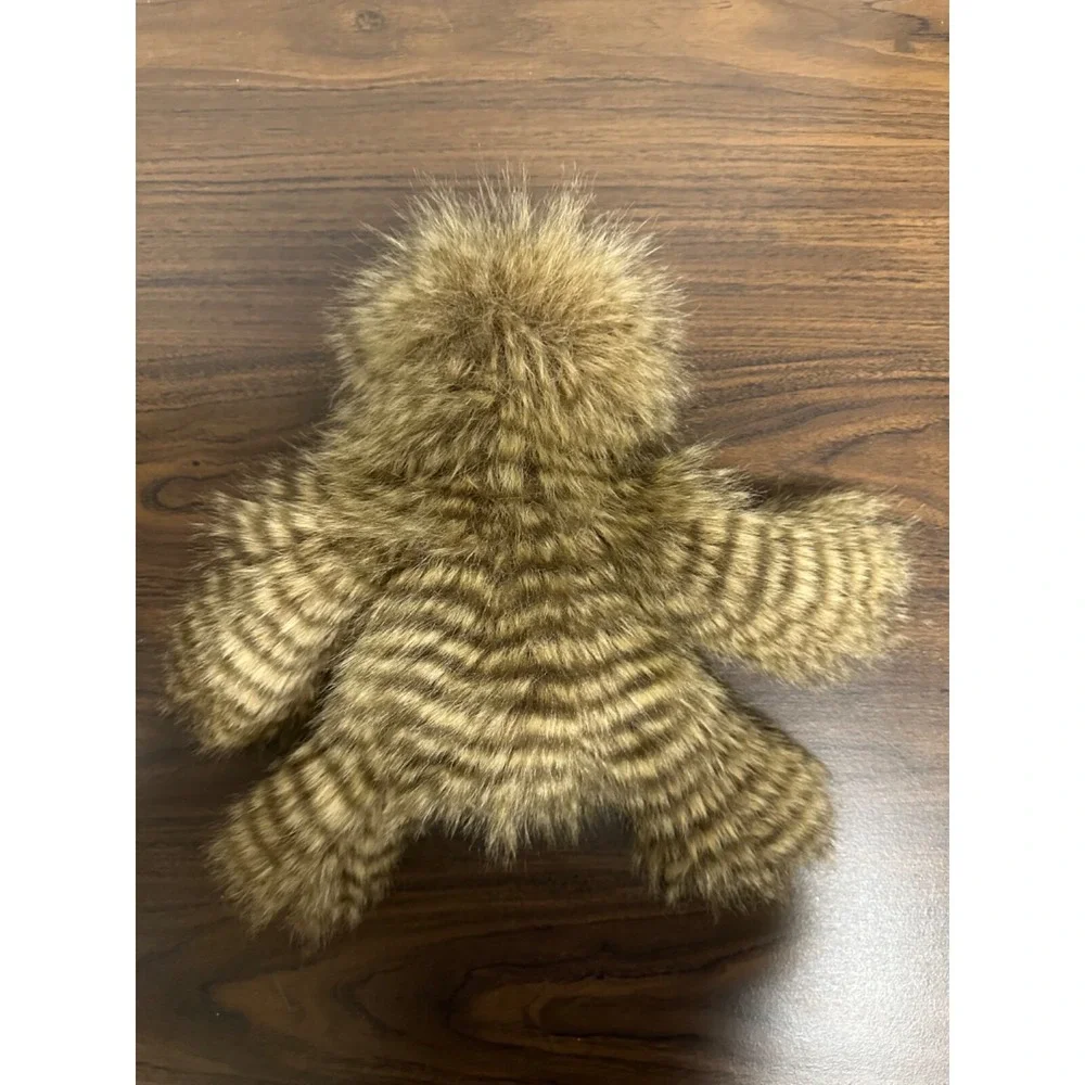Justice Mandra Sloth Brown Fuzzy Soft Striped Shaggy 13